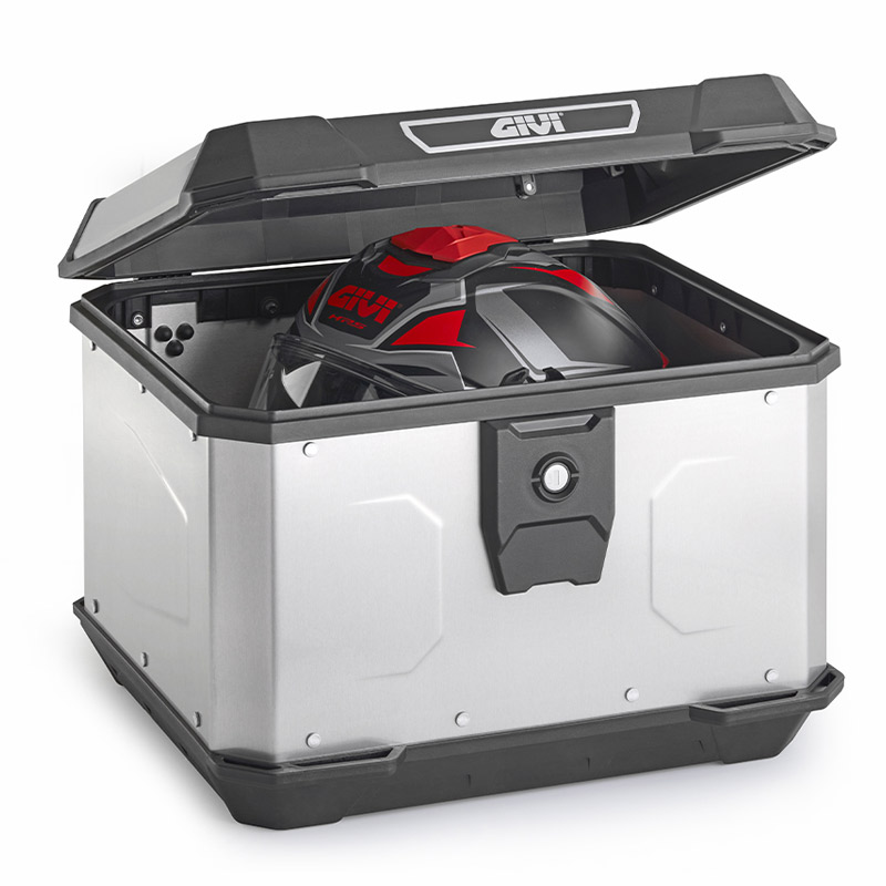 Βαλίτσα 44 λίτρα ALP44A αλουμίνιο monolock με πιάστρα + κιτ τοποθέτησης GIVI