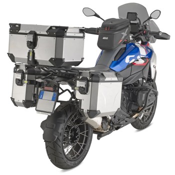 Βαλίτσα κεντρική ασημί 58 lt OBKEV58A EVO monokey χωρίς πιάστρα+κλειδί GIVI