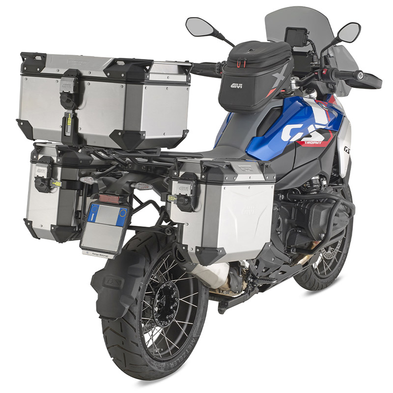 Βαλίτσα κεντρική ασημί 58 lt OBKEV58A EVO monokey χωρίς πιάστρα+κλειδί GIVI