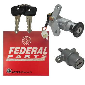 Κλειδαριές Κομπλέ Σετ FEDERAL (Γεν.&Σέλας) YAMAHA CRYPTON115'04