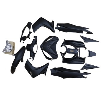 Κουστούμια Ματ Μαύρα με Φανάρι (12τμχ/Σετ) Υamaha CRYPTONX-135 L/C