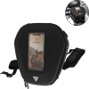 Motowolf Tank Bag Μοτοσυκλέτας με Ιμάντες με Θήκη Κινητού Μαύρο 6lt