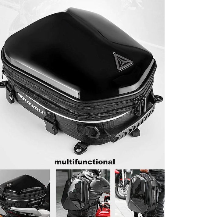 Σάκος Ουράς Μοτοσυκλέτας Motowolf - Μαύρο