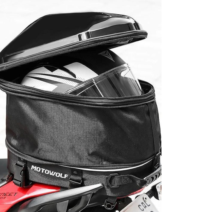 Σάκος Ουράς Μοτοσυκλέτας Motowolf - Μαύρο
