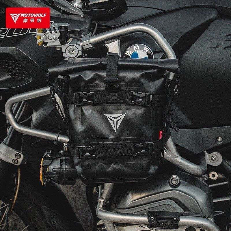 Motowolf MDL0715 Σαμάρι Μοτοσυκλέτας 8lt σε Μαύρο Χρώμα (1τμχ)