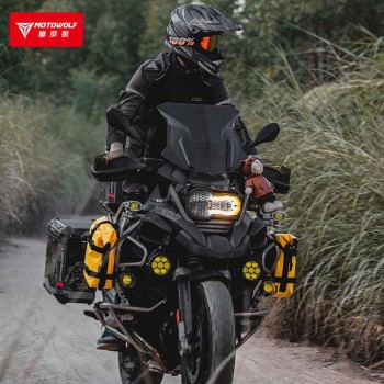 Motowolf MDL0715 Σαμάρι Μοτοσυκλέτας 8lt σε Κίτρινο Χρώμα (1τμχ)