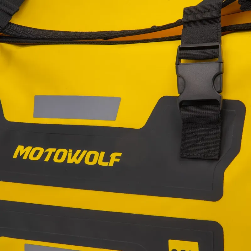 Σαμάρια αδιάβροχα ζεύγος Motowolf MDL0720 30lt+30Lt Κίτρινο