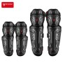 Motowolf Προστατευτικές Επιγονατίδες & Επιαγκωνίδες Αναβάτη Μηχανής Σετ 4τμχ Μαύρες