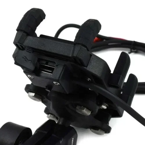 Motowolf Βάση Κινητού Μοτοσυκλέτας για Τιμόνι με Φορτιστή USB