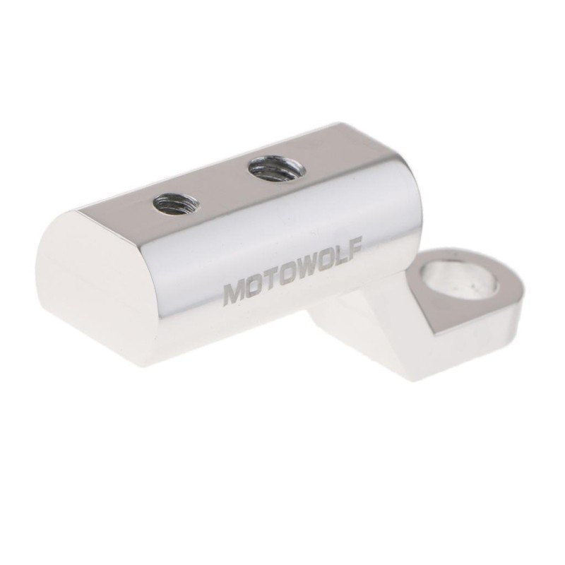 Motowolf Προέκταση Καθρέπτη Μηχανής Μπαράκι Ασημί