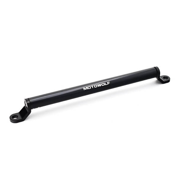 Motowolf Ρυθμιζόμενη Μπάρα Μοτοσυκλέτας για το Τιμόνι Αλουμινίου Μαύρη