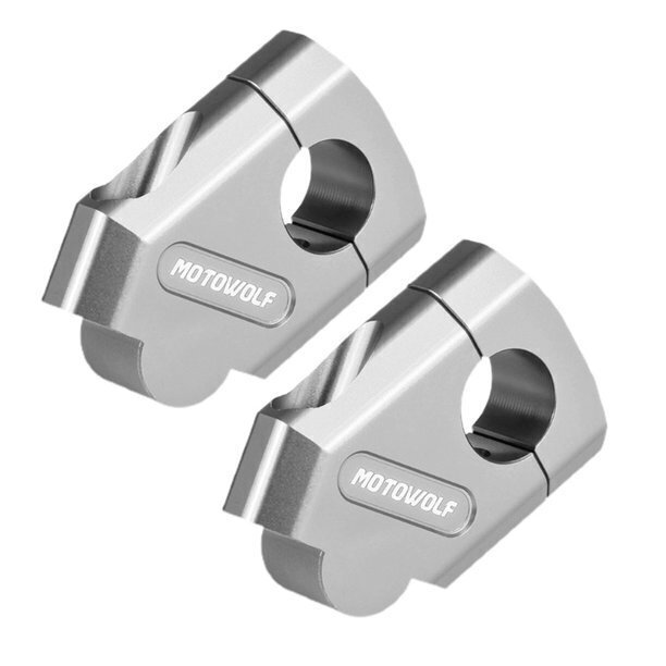 Motowolf Αποστάτες Τιμονιού 22mm Ασημί
