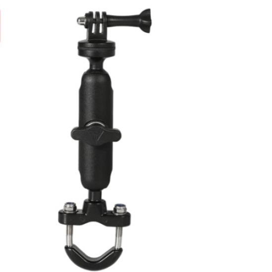 Motowolf Βάση Αλουμινίου για Action Camera/GoPro για Βάση Καθρέπτη Μοτοσυκλέτας 360 Μοιρών
