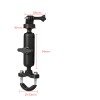 Motowolf Βάση Αλουμινίου για Action Camera/GoPro για Βάση Καθρέπτη Μοτοσυκλέτας 360 Μοιρών