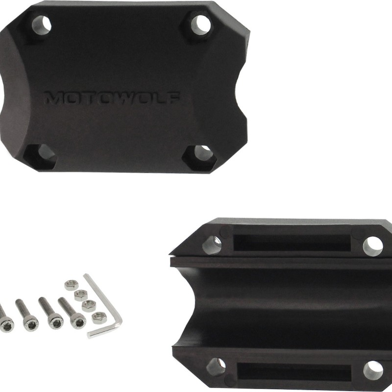 Motowolf Προστατευτικό για Κάγκελα Μοτοσυκλέτας Φ 2.9/2.5/2.3cm Μαύρο 1τμχ