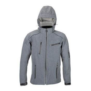 4Square Μπουφάν Μηχανής Soft Ανδρικό Χειμερινό γκρι