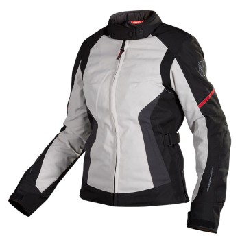 Nordcode Μπουφάν Μηχανής Glory II Γυναικείο Χειμερινό Μαύρο-γκρί