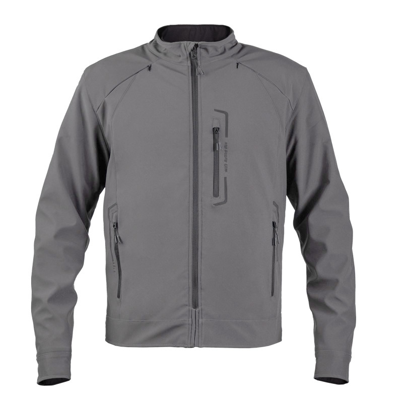 Nordcode Μπουφάν Μηχανής Polo oversize Softshell EN1621 Ανδρικό Χειμερινό Γκρι