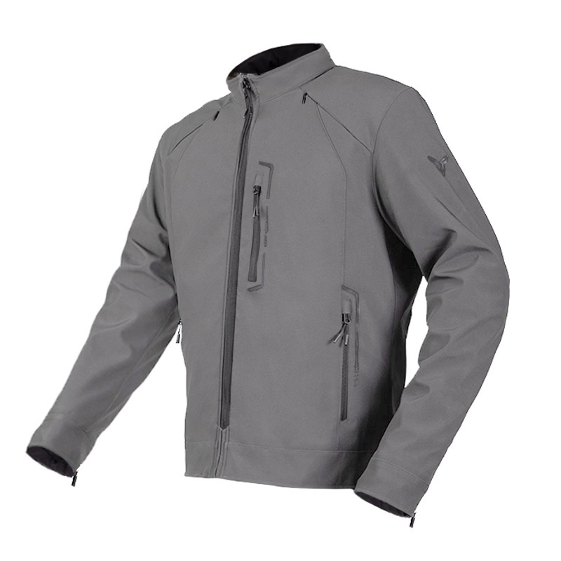 Nordcode Μπουφάν Μηχανής Polo oversize Softshell EN1621 Ανδρικό Χειμερινό Γκρι