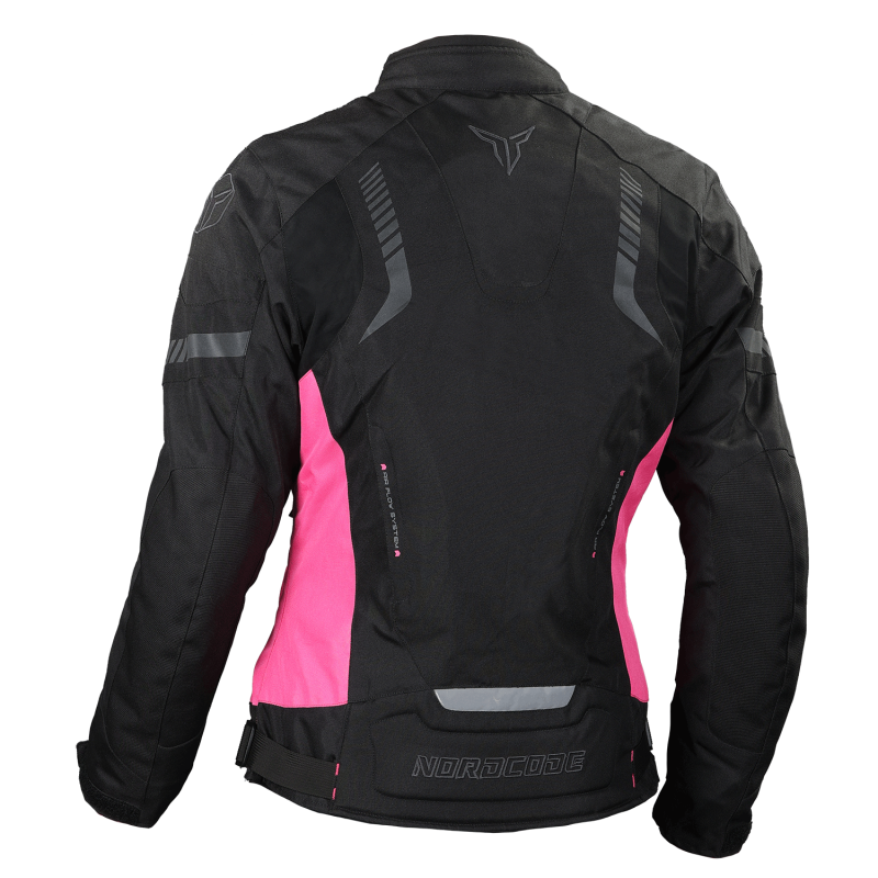 Nordcode Μπουφάν Μηχανής Amazon Γυναικείο Χειμερινό μαύρο/ροζ