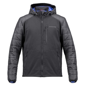 Nordcode Μπουφάν Μηχανής Quartz oversize Ανδρικό Χειμερινό Μαύρο