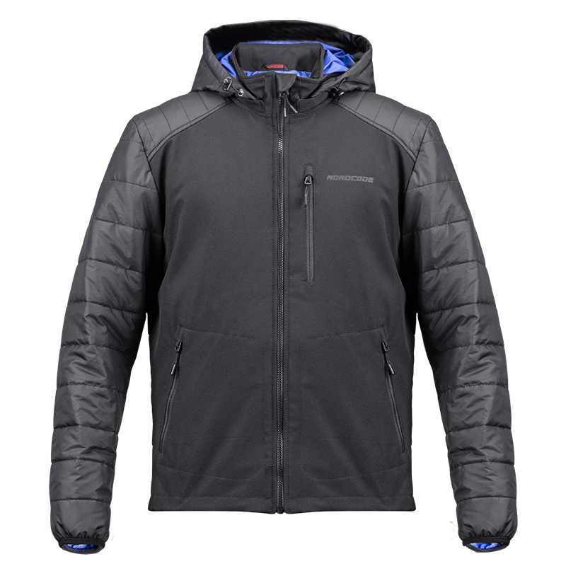 Nordcode Μπουφάν Μηχανής Quartz oversize Ανδρικό Χειμερινό Μαύρο