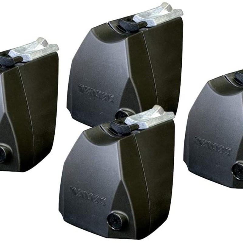 ΜΠΑΡΕΣ ΟΡΟΦΗΣ ΑΛΟΥΜΙΝΙΟΥ DELTA L BLACK 141 cm ROOF RACK ΣΕΤ ΣΕ ΜΑΥΡΟ ΧΡΩΜΑ ΜΕ ΠΡΟΣΤΑΤΕΥΤΙΚΑ ΚΑΠΑΚΙΑ ΑΚΡΩΝ ΓΙΑ ΑΠΛΗ ΟΡΟΦΗ MENABO - 2 ΤΕΜ.