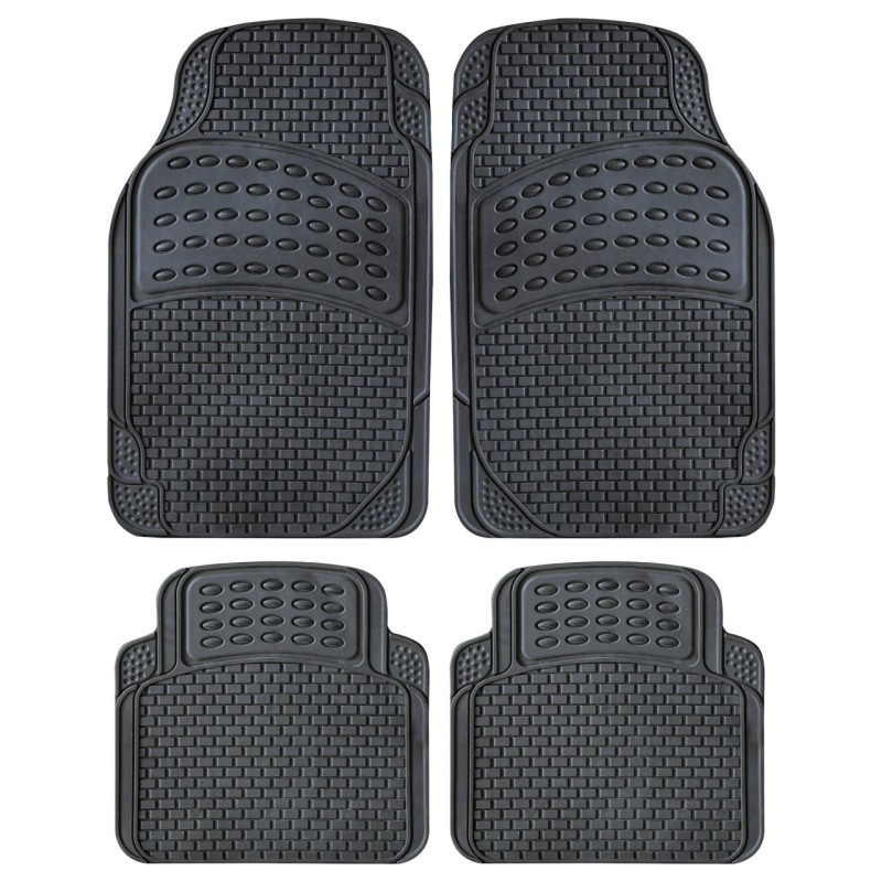 Oto Top - Σετ Πατάκια Αυτοκινήτου Universal  από Μαλακό PVC STRATOS EVO – Αντιολισθητικά - 4τμχ. (0007846OT150/OTO)