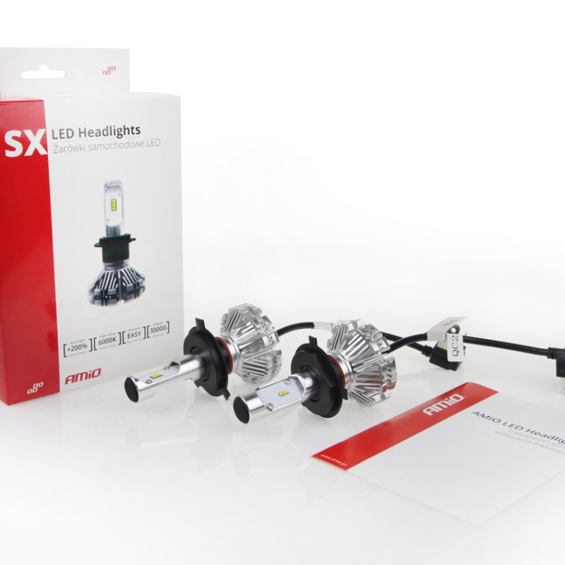 H4 SX SERIES 6/18V 40W 6.000K 3.200lm LED (ΜΕ ΨΥΚΤΡΑ - ΧΩΡΙΣ ΑΝΕΜΙΣΤΗΡΑΚΙ) 2ΤΕΜ.