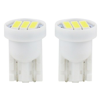 T10 W5W 12V W2,1x9,5d ΛΕΥΚΟ 5.600K 3SMDx7020 (ΚΑΡΦΩΤΟ) 2ΤΕΜ.