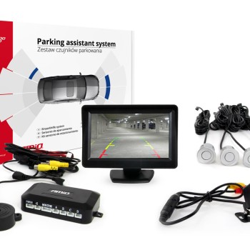 ΣΥΣΤΗΜΑ ΠΑΡΚΑΡΙΣΜΑΤΟΣ 12V ΜΕ 4 ΑΙΣΘΗΤΗΡΕΣ (ΑΣΗΜΙ) 22mm ΚΑΜΕΡΑ HD-315 ΚΑΙ ΟΘΟΝΗ TFT01 ΑΜΙΟ