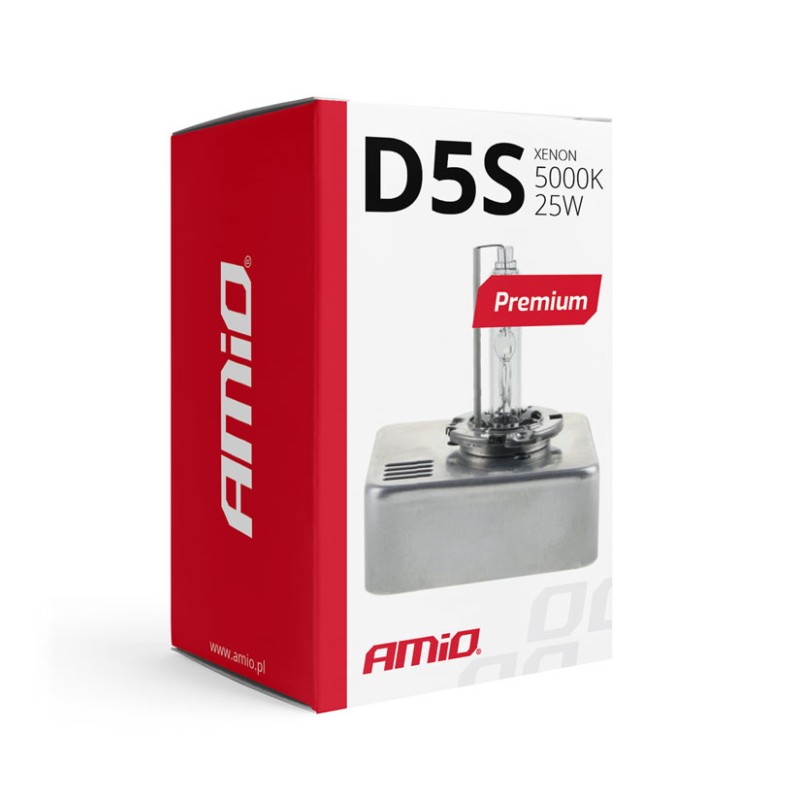 ΑΝΤΑΛΛΑΚΤΙΚΗ ΛΑΜΠΑ PREMIUM D5S 12V 5.000k 25W AMIO - 1 Τεμ.