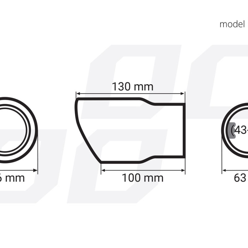 ΑΚΡΟ ΕΞΑΤΜΙΣΗΣ ΜΑΥΡΟ 130x76mm Φ43>62