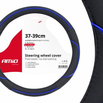 ΚΑΛΥΜΜΑ ΤΙΜΟΝΙΟΥ 37/39CM SWC-08 ΜΑΥΡΟ/ΜΠΛΕ AMIO - 1 ΤΕΜ.