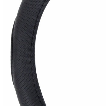 Amio - Κάλλυμα Τιμονιού από Τεχνόδερμα σε Μαύρο Χρώμα 35/37 cm SWC-09-S - 1 τεμ. (01364/AM)