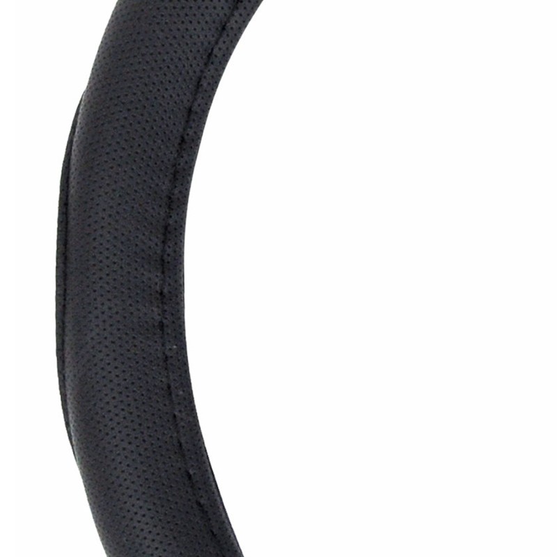 Amio - Κάλλυμα Τιμονιού από Τεχνόδερμα σε Μαύρο Χρώμα 35/37 cm SWC-09-S - 1 τεμ. (01364/AM)