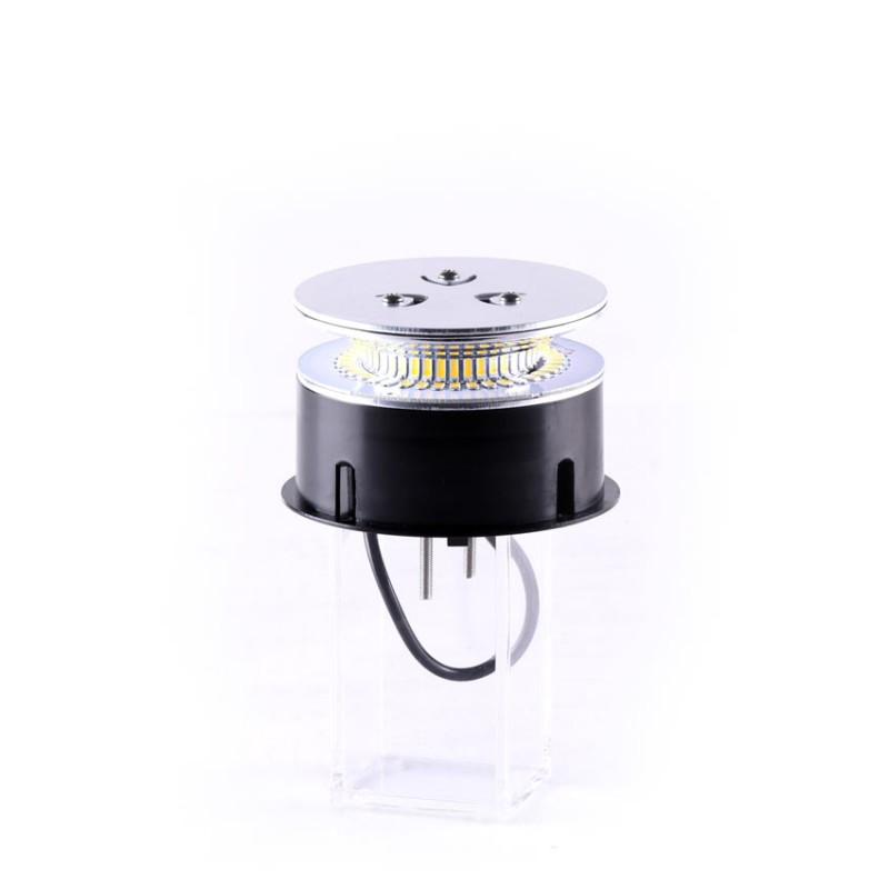 ΦΑΡΟΣ ΠΕΡΙΣΤΡΕΦΟΜΕΝΟΣ W02P 12/24V 39SMD LED ΕΛΑΣΤΙΚΟΣ ΒΙΔΩΤΟΣ ΠΟΡΤΟΚΑΛΙ 129x241mm