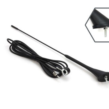 ΚΕΡΑΙΑ ΟΡΟΦΗΣ ΜΑΥΡΗ 40cm Φ5mm ΜΕ ΚΑΛΩΔΙΟ 3m