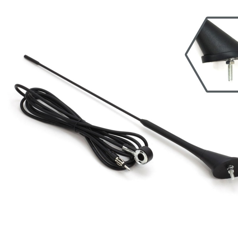 ΚΕΡΑΙΑ ΟΡΟΦΗΣ ΜΑΥΡΗ 40cm Φ5mm ΜΕ ΚΑΛΩΔΙΟ 3m