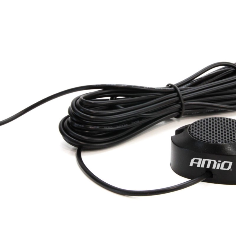 ΣΥΣΤΗΜΑ ΠΑΡΚΑΡΙΣΜΑΤΟΣ 12V ΜΕ 4 ΔΙΑΙΡΟΥΜΕΝΟΥΣ ΑΙΣΘΗΤΗΡΕΣ GOLD (ΜΑΥΡΟ) 18mm ΚΑΙ BUZZER (ΜΟΝΟ ΗΧΟΣ) ΑΜΙΟ - 1 ΤΕΜ.