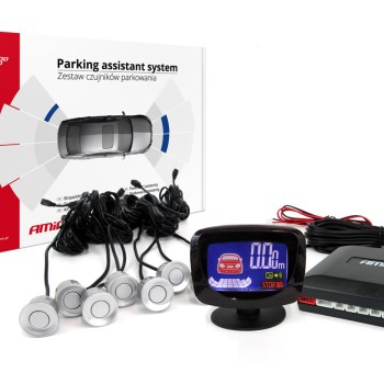 ΣΥΣΤΗΜΑ ΠΑΡΚΑΡΙΣΜΑΤΟΣ 12V ΜΕ 8 ΑΙΣΘΗΤΗΡΕΣ (ΑΣΗΜΙ) 22 mm ΚΑΙ ΟΘΟΝΗ LED-GRAF AMIO - 1 ΤΕΜ.