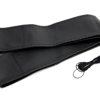 ΚΑΛΥΜΜΑ ΤΙΜΟΝΙΟΥ ΔΕΡΜΑΤΙΝΟ ΡΑΦΤΟ 43-45cm 92mm ΜΑΥΡΟ AMIO - 1 Τεμ.