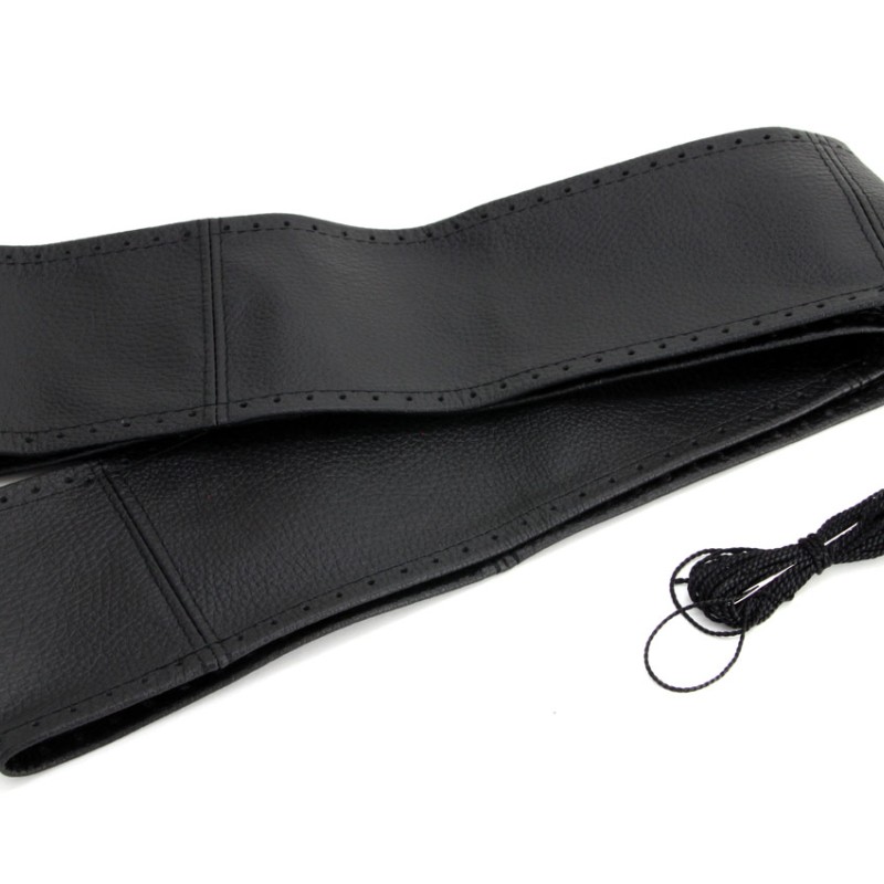 ΚΑΛΥΜΜΑ ΤΙΜΟΝΙΟΥ ΔΕΡΜΑΤΙΝΟ ΡΑΦΤΟ 43-45cm 92mm ΜΑΥΡΟ AMIO - 1 Τεμ.