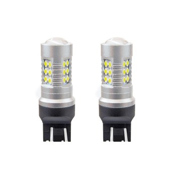 W21/5W T20 12/24V 6,2W 5600K LED 24xSMD3030 CAN-BUS ΛΕΥΚΟ 18x56mm 2ΤΕΜ.