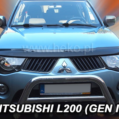 ΑΝΕΜΟΘΡΑΥΣΤΗΣ ΚΑΠΩ ΑΥΤΟΚΙΝΗΤΟΥ ΓΙΑ MITSUBISHI L200 2006-2016 ΜΠΡΟΣΤΙΝΟΣ ΑΠΟ ΕΥΚΑΜΠΤΟ ΦΙΜΕ ΠΛΑΣΤΙΚΟ HEKO - 1 ΤΕΜ.