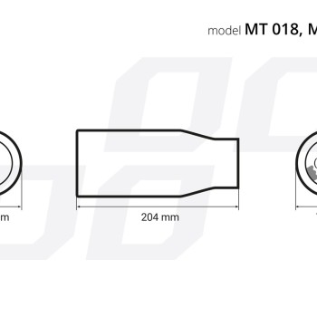 ΑΚΡΟ (ΜΠΟΥΚΑ) ΕΞΑΤΜΙΣΗΣ MT018BC 50>65mm (ΜΗΚΟΣ: 204mm) ΑΜΙΟ -1 ΤΕΜ.