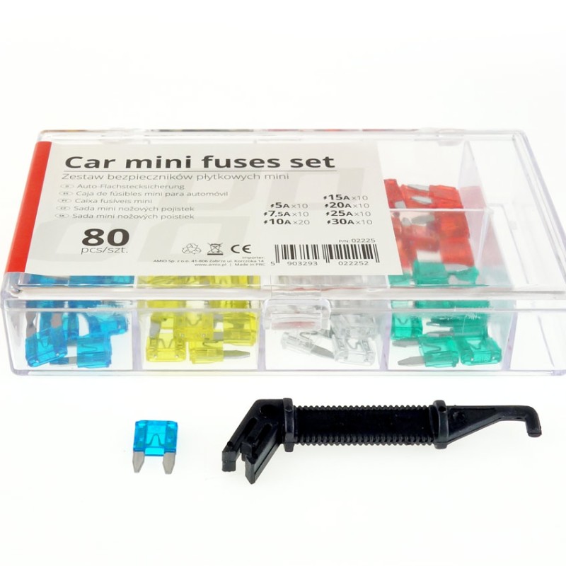ΑΣΦΑΛΕΙΕΣ MINI 80ΤΕΜ ΔΙΑΦΟΡΕΣ ΣΕ ΚΟΥΤΙ 10x5A/10x7.5A/20x10A/10x15A/10x20A/10x25A/10x30A