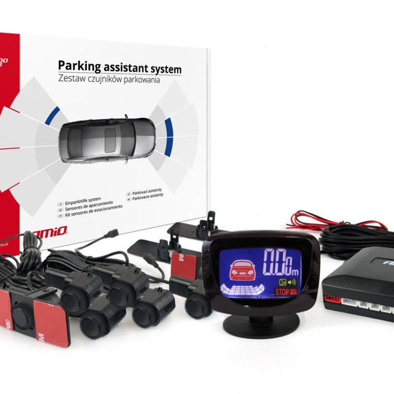 ΣΥΣΤΗΜΑ ΠΑΡΚΑΡΙΣΜΑΤΟΣ 12V ΜΕ 8 ΑΙΣΘΗΤΗΡΕΣ ΤΥΠΟΥ INSIDE MOUNT (ΜΑΥΡΟ) 16,5 mm ΚΑΙ BUZZER (ΜΟΝΟ ΗΧΟΣ)