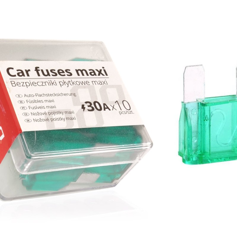 ΑΣΦΑΛΕΙΕΣ MAXI 30A ΣΕ ΚΟΥΤΙ ΑΜΙΟ - 10 ΤΕΜ.