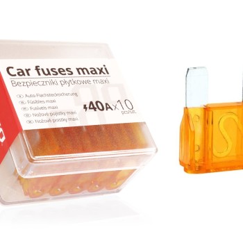 ΑΣΦΑΛΕΙΕΣ MAXI 40A ΣΕ ΚΟΥΤΙ ΑΜΙΟ - 10 ΤΕΜ.